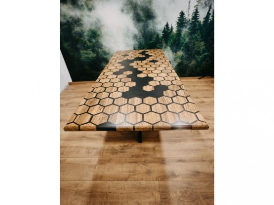 Hexagon zebrano