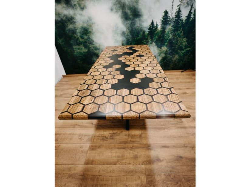 Hexagon zebrano